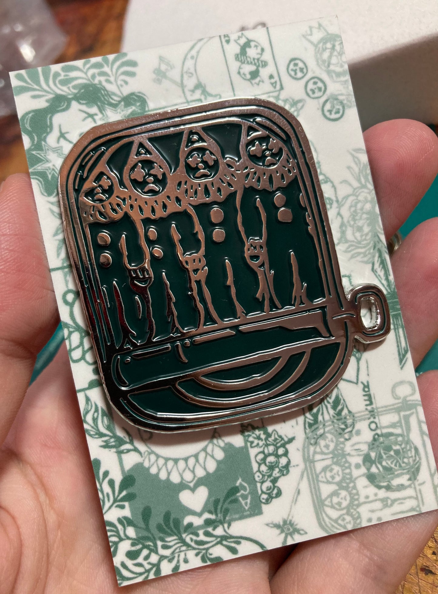 Sardines Enamel Badge