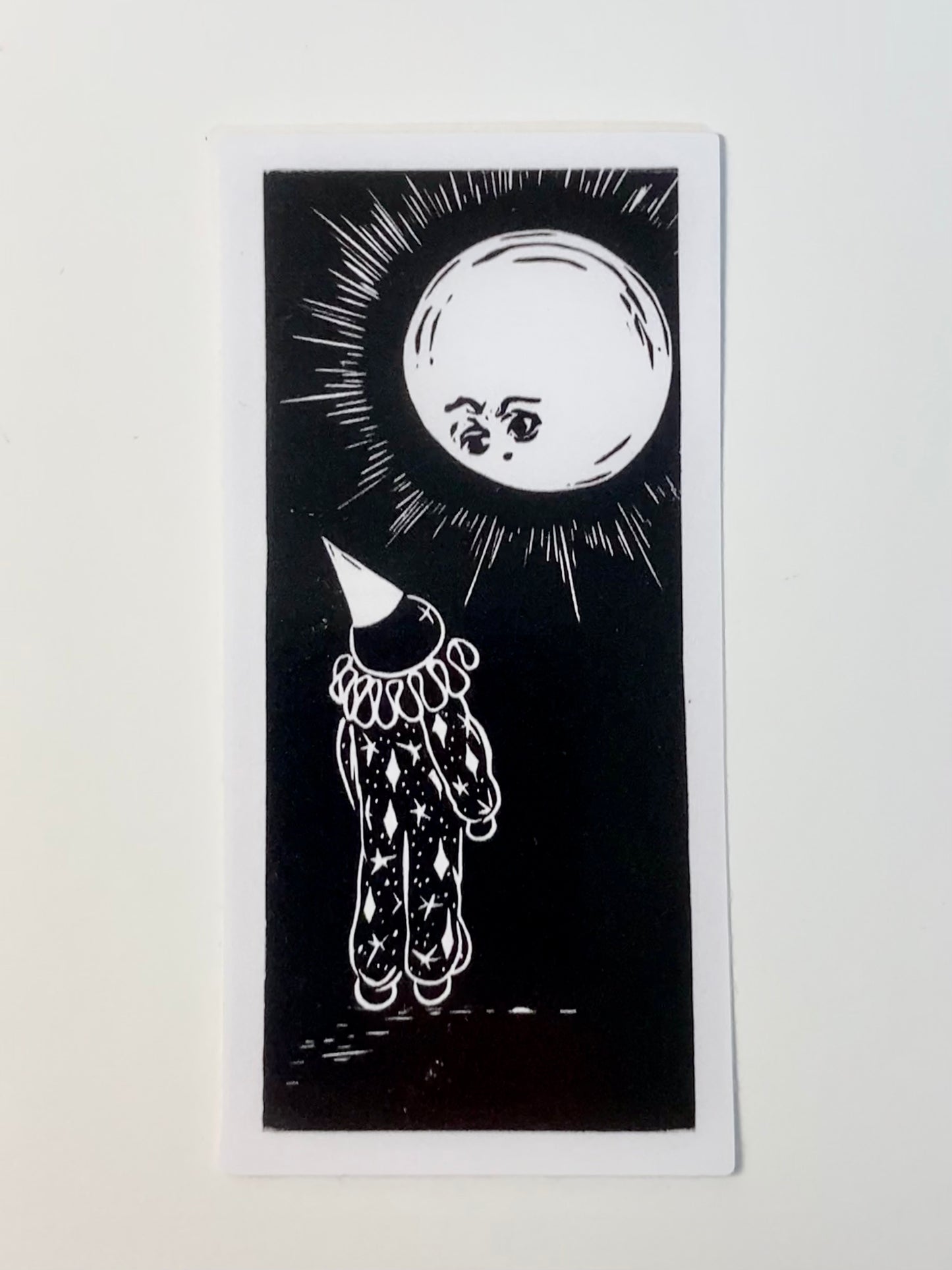 Gossiping with the Moon print sticker