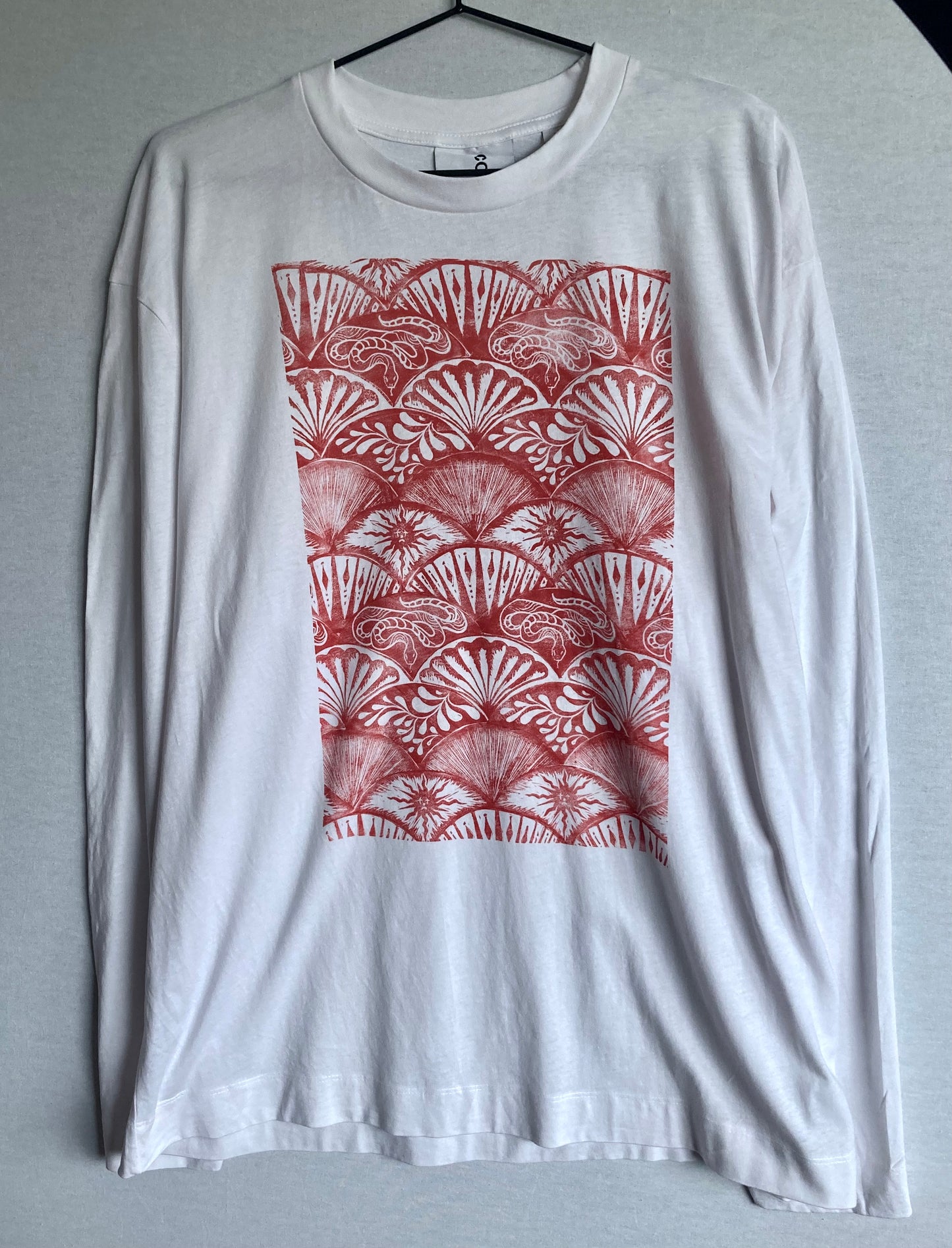 Handprinted Unisex Shirt Size XL (small ink mark)