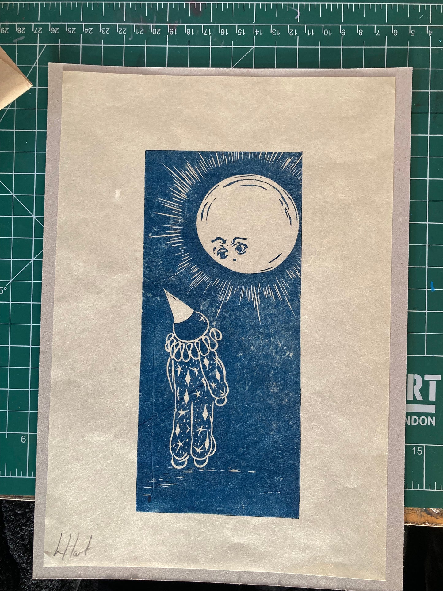 Gossiping with the moon original print