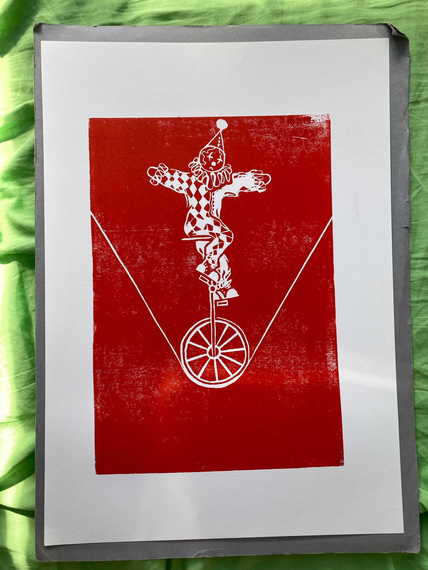 A3 Unicycle original print