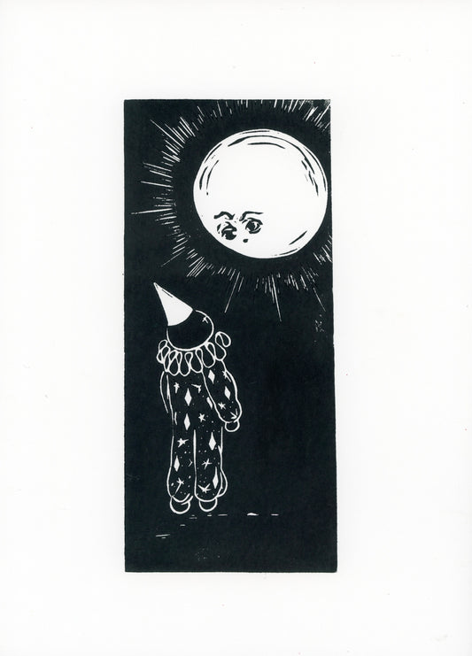 Gossip with the moon original print