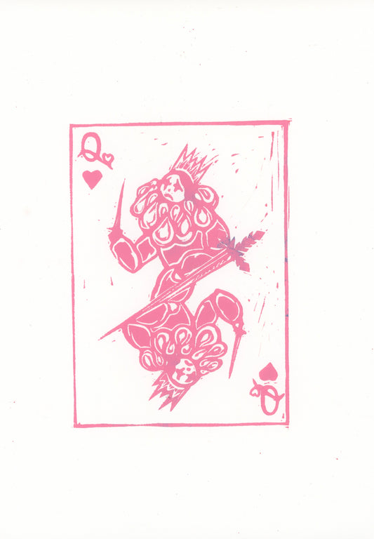 Queen of Hearts original print (misprint)