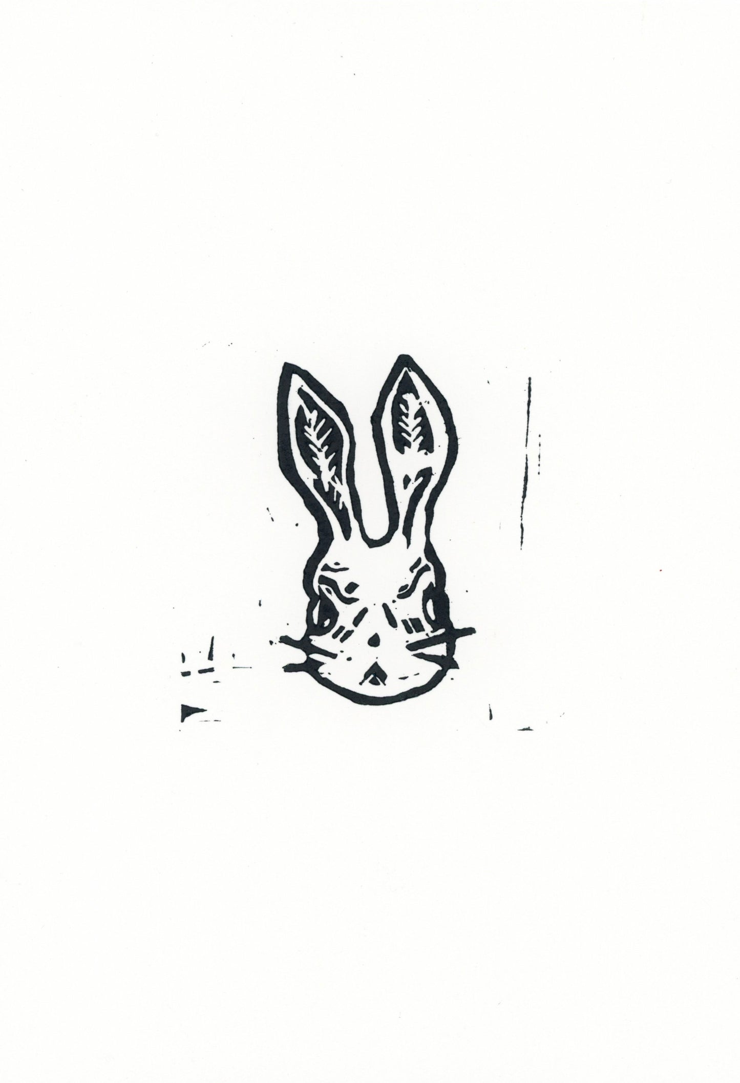 Cross bunny original print