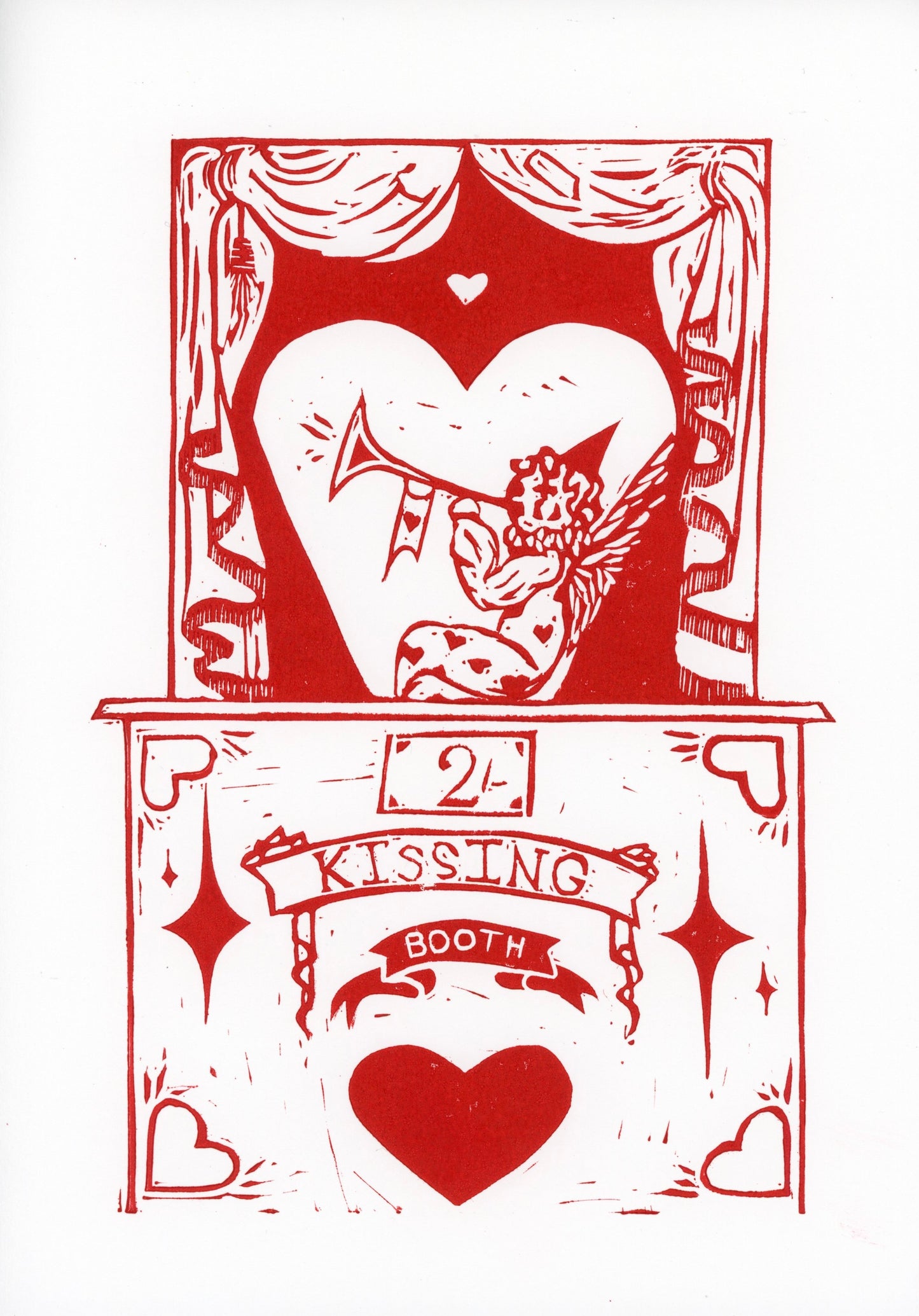 '2 shilling Kiss' original print