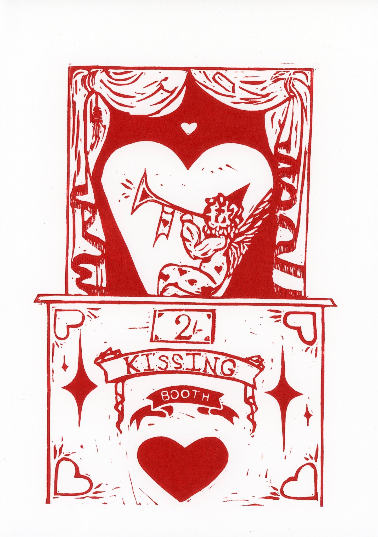 '2 shilling Kiss' original print