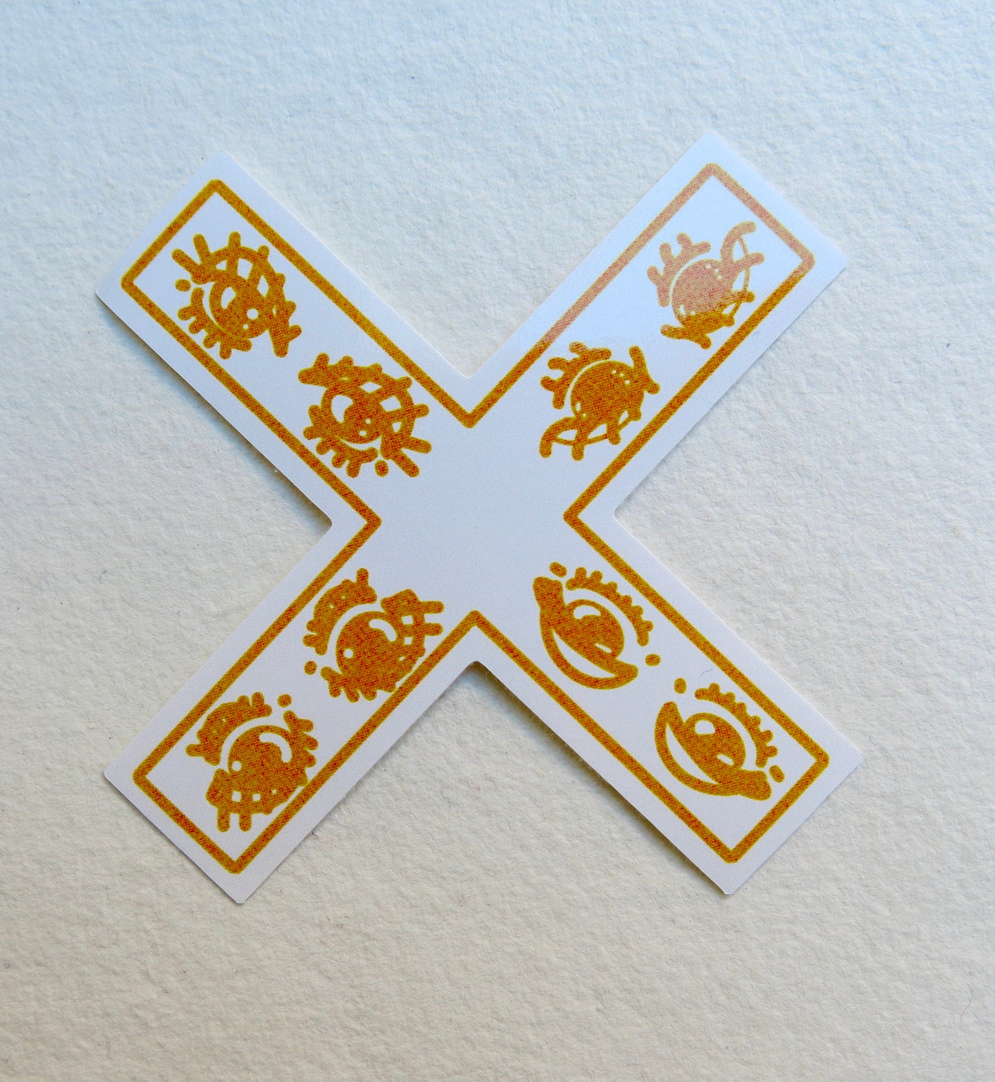 X print sticker