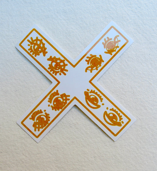 X print sticker