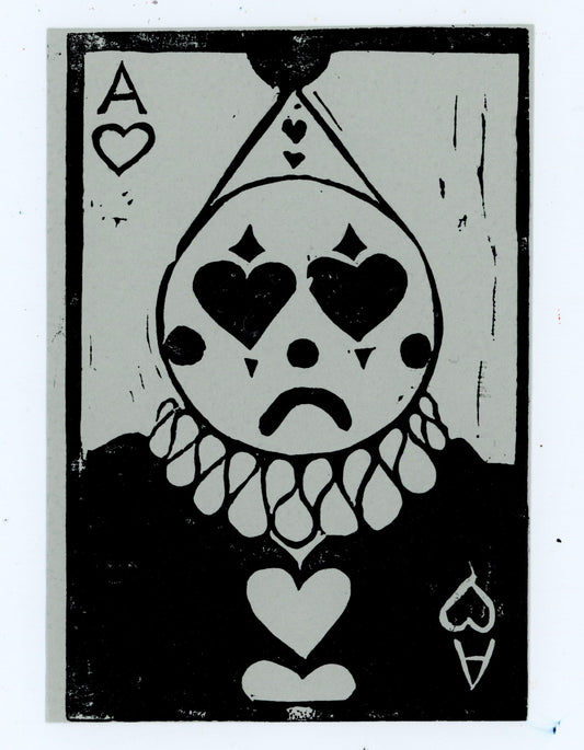 Clown of Hearts original print