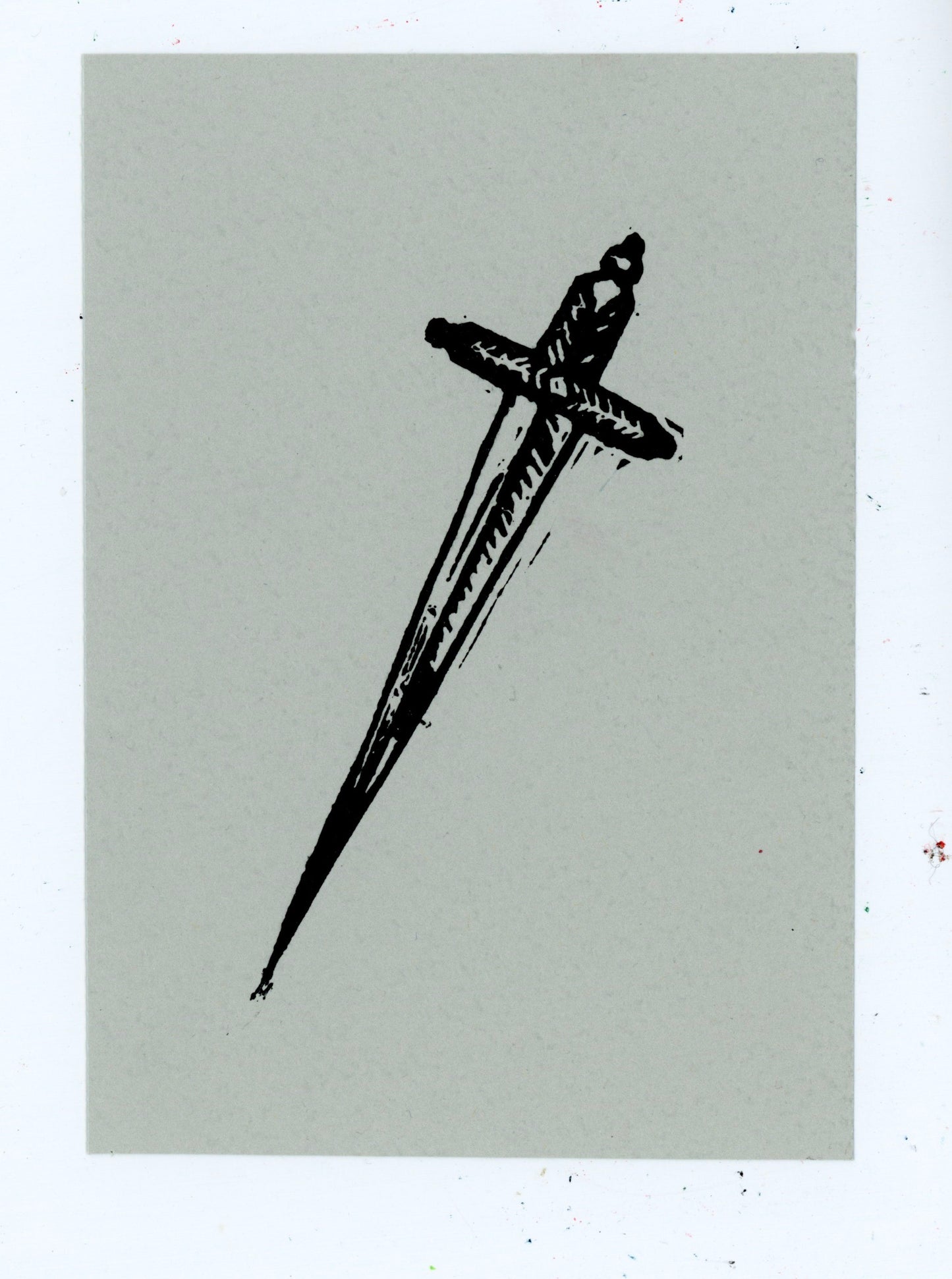 Medium Dagger original print