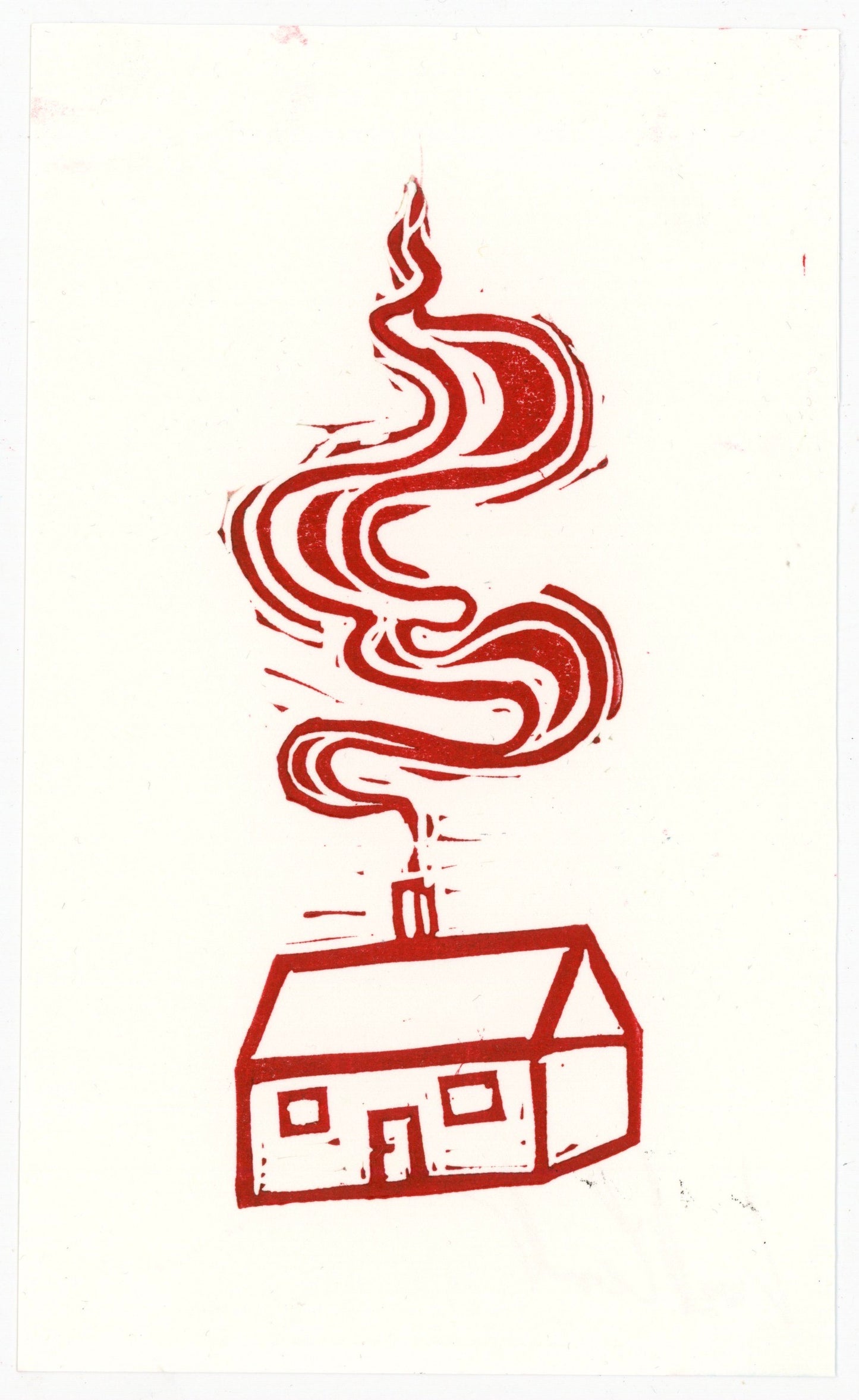 The house original print (Red ink)