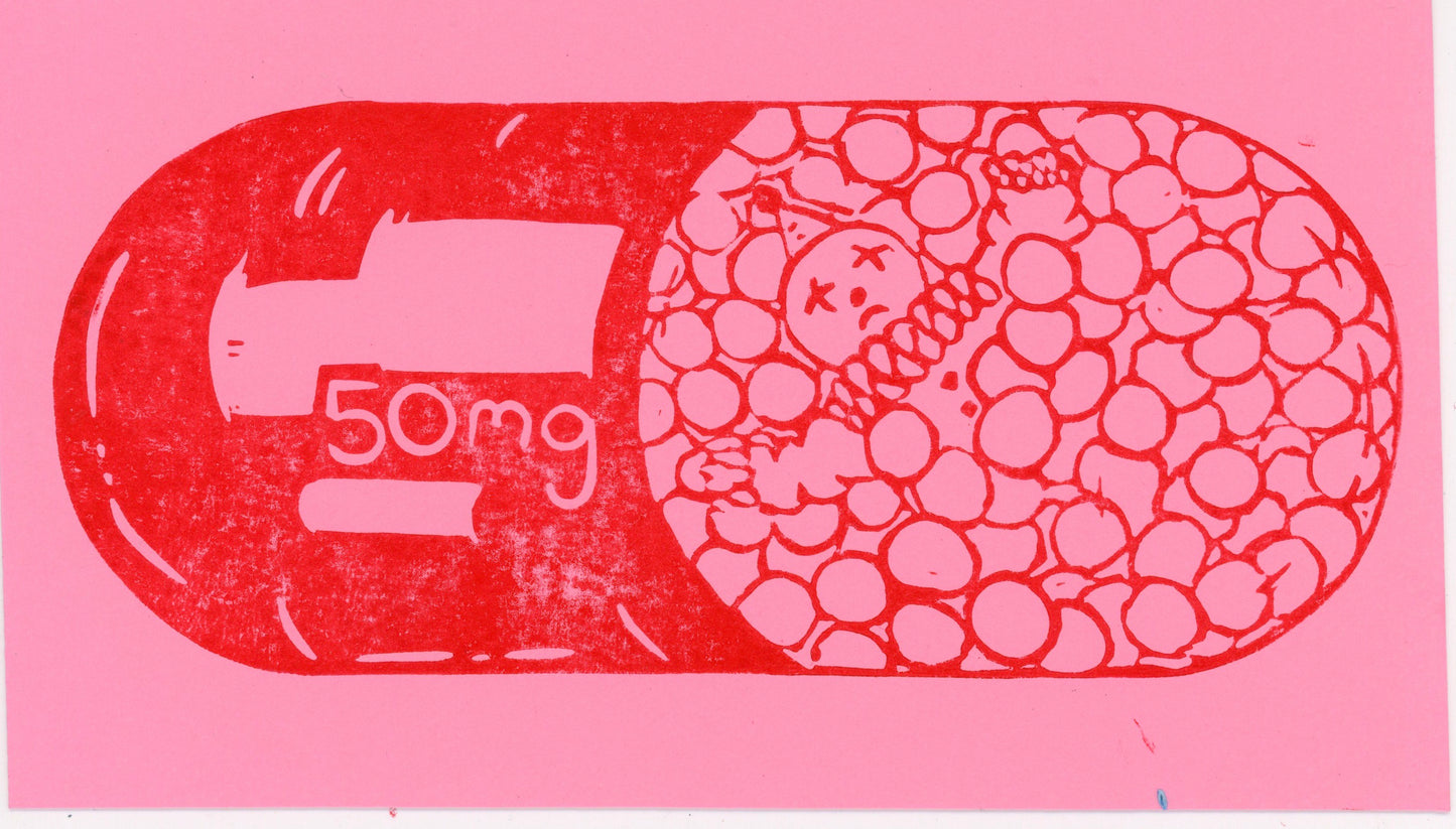 MEDS print (red ink)