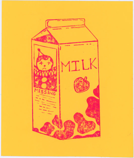 Milk print (pink ink)